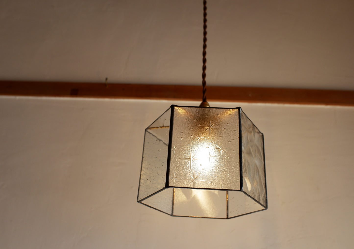 63- ６角 古ガラス