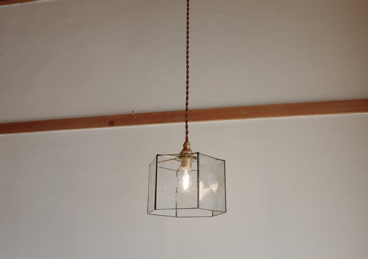 63- ６角 古ガラス